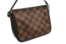 Load image into Gallery viewer, 極美品 LOUIS VUITTON ルイヴィトン トゥルースメイクアップポーチ ハンドバッグ N51982 ダミエキャンバス ブラウン ゴールド金具 中古 4b003425