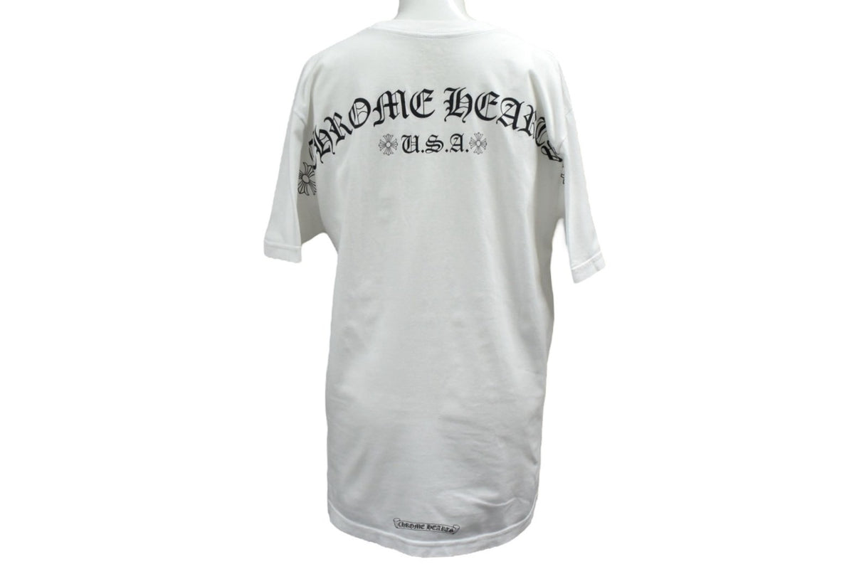 CHROME HEARTS クロムハーツ 半袖Tシャツ 新型 背面アーチロゴ