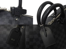 Load image into Gallery viewer, 新品同様 LOUISVUITTON ルイヴィトン キーポルバンドリエール45 ボストンバッグ N41418 ダミエグラフィット ブラック 中古 4b000833