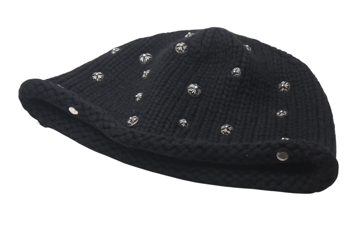 極美品 CHROME HEARTS クロムハーツ ビーニー ニット帽 CH 極美品 CHROME HEARTS クロムハーツ ビーニー ニット帽 CH
