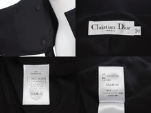 Load image into Gallery viewer, 極美品 CHRISTIANDIOR クリスチャンディオール クロップドテーラードジャケット 7H21201A1162 ウール シルク ブラック サイズ36 中古 4b003295