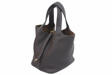 Load image into Gallery viewer, HERMES エルメス ハンドバッグ ピコタンロックPM エベヌ トリヨンクレマンス Z刻印 2021年製 エベンヌ エベーヌ 濃茶 中古 42292