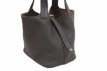 Load image into Gallery viewer, HERMES エルメス ハンドバッグ ピコタンロックPM エベヌ トリヨンクレマンス Z刻印 2021年製 エベンヌ エベーヌ 濃茶 中古 42292