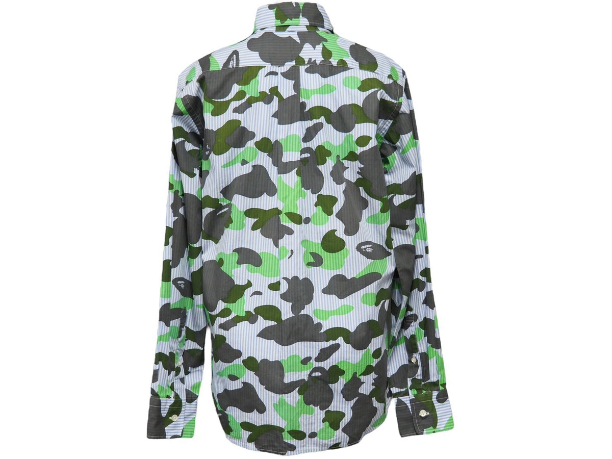 希少 アベイシングエイプ レオパード アロハ シャツ XXL レーヨン風 APE 希少 アベイシングエイプ レオパード アロハ シャツ XXL