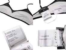 Load image into Gallery viewer, 新品未使用 CHANEL シャネル スイムウェア 13SS P46027W05306 ブラック ホワイト ネイビー レッド サイズ34 中古 49696