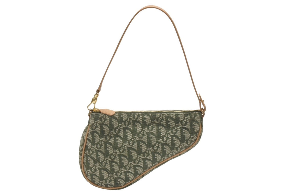 Christian Dior サドルポーチオリーブグリーン MC0071