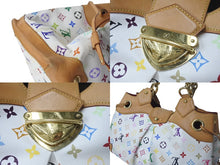 Load image into Gallery viewer, LOUISVUITTON ルイヴィトン モノグラム マルチカラー ウルスラ ブロン ハンドバッグ PVC ヌメ革 M40123 マルチカラー 美品 中古 4c074360