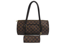 Load image into Gallery viewer, LOUIS VUITTON ルイヴィトン ハンドバッグ パピヨン30 ダミエキャンバス N51303 ブラウン ゴールド金具 美品 中古 4c075705