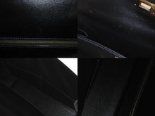 Load image into Gallery viewer, HERMES エルメス ケリー32 外縫い ブラック ◽︎B刻印 カーフスキン ゴールド金具 ハンドバッグ 2WAY 美品 中古 4c075744