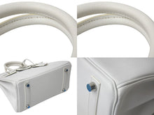 Load image into Gallery viewer, 新品同様 HERMES エルメス バーキン25 ハンドバッグ □L刻印 ホワイト ヴォーエプソン シルバー金具 中古 4b000006