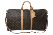 Load image into Gallery viewer, 新品同様 LOUIS VUITTON ルイヴィトン キーポルバンドリエール 55 ボストンバッグ M41414 モノグラム ブラウン 中古 4b000191