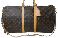 Load image into Gallery viewer, 新品同様 LOUIS VUITTON ルイヴィトン キーポルバンドリエール 55 ボストンバッグ M41414 モノグラム ブラウン 中古 4b000191