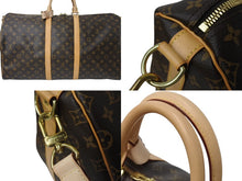 Load image into Gallery viewer, 新品同様 LOUIS VUITTON ルイヴィトン キーポルバンドリエール 55 ボストンバッグ M41414 モノグラム ブラウン 中古 4b000191