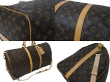 Load image into Gallery viewer, 新品同様 LOUIS VUITTON ルイヴィトン キーポルバンドリエール 55 ボストンバッグ M41414 モノグラム ブラウン 中古 4b000191