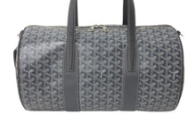 Load image into Gallery viewer, 新品同様 GOYARD ゴヤール バレル40 スポーツバッグ ボストンバッグ BARREL040TY01CL03P PVC レザー グレー シルバー金具 中古 4b000291