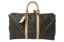 Load image into Gallery viewer, 新品同様 LOUIS VUITTON ルイヴィトン キーポル バンドリエール45 ボストンバッグ M41418 モノグラムキャンバス 中古 4b000304