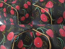 Load image into Gallery viewer, 新品同様 LOUIS VUITTON ルイヴィトン キーポル45 ボストンバッグ M95011 モノグラムチェリー 村上隆 PVC レザー 中古 4b000316