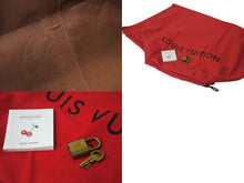 Load image into Gallery viewer, 新品同様 LOUIS VUITTON ルイヴィトン キーポル45 ボストンバッグ M95011 モノグラムチェリー 村上隆 PVC レザー 中古 4b000316