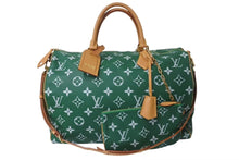 Load image into Gallery viewer, 新品同様 LOUIS VUITTON ルイヴィトン モノグラム スピーディ P9 バンドリエール 50 M46991 ヴェール カーフレザー グリーン 中古 4b000428