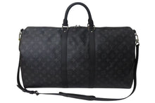 Load image into Gallery viewer, 新品同様 LOUIS VUITTON ルイヴィトン キーポル バンドリエール55 ボストンバッグ M40605 モノグラム エクリプス 中古 4b000508