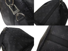 Load image into Gallery viewer, 新品同様 LOUIS VUITTON ルイヴィトン キーポル バンドリエール55 ボストンバッグ M40605 モノグラム エクリプス 中古 4b000508