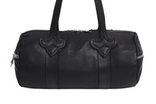 Load image into Gallery viewer, CHROME HEARTS クロムハーツ DUFFLE TINY タイニーダッフル ボストンバッグ ダガージップ レザー シルバ−925 ブラック 美品 中古 4b000810