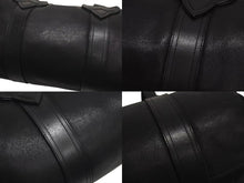 Load image into Gallery viewer, CHROME HEARTS クロムハーツ DUFFLE TINY タイニーダッフル ボストンバッグ ダガージップ レザー シルバ−925 ブラック 美品 中古 4b000810