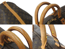 画像をギャラリービューアに読み込む, LOUIS VUITTON ルイヴィトン キーポルバンドリエール55 M41414 モノグラム PVC ヌメ革 ブラウン 良品 中古 4b001249