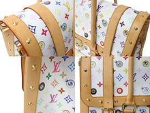 Load image into Gallery viewer, LOUIS VUITTON × 村上隆 ルイヴィトン ボストンバッグ サックジギャンティック M92057 ブロン マルチ ゴールド金具 美品 中古 4b001467