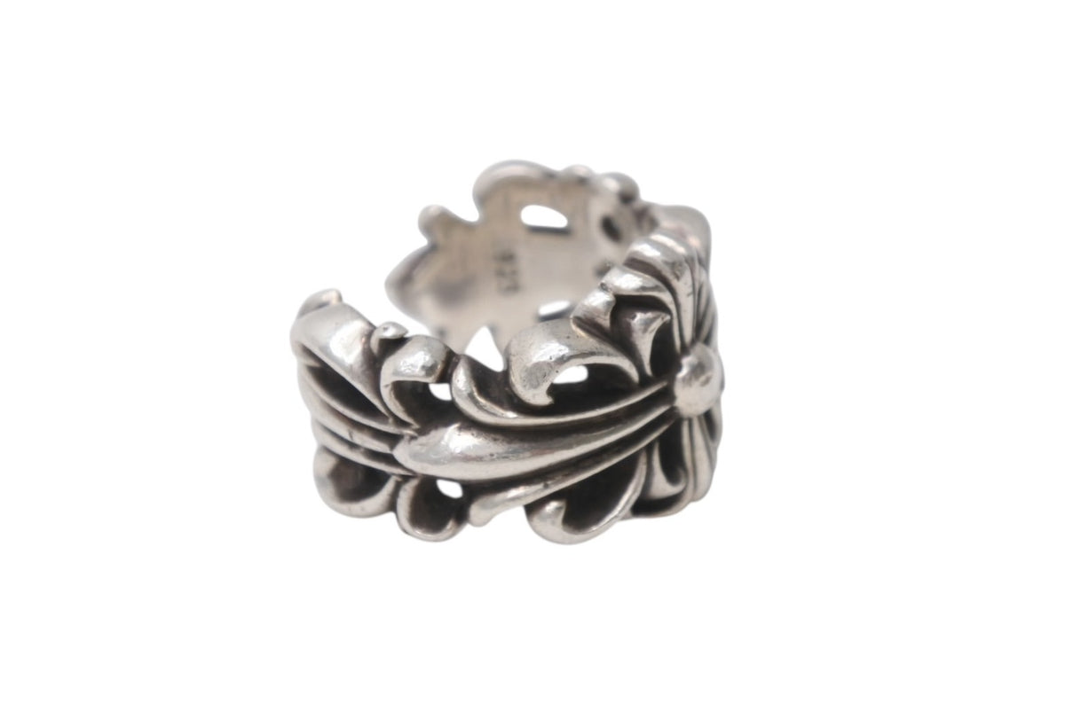 CHROME HEARTS クロムハーツ ダブルフローラルクロスリング 指輪