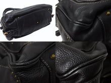 Load image into Gallery viewer, Chloe クロエ パディントンハンドバッグ レザー スタッズ ブラック パドロックカデナ ゴールド金具 美品 中古 4b001723