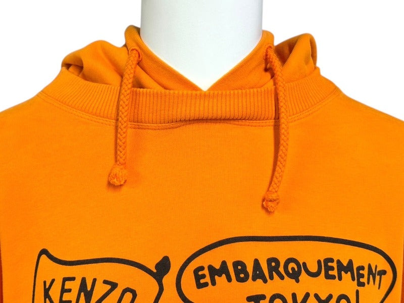 未使用品△正規品 KENZO ケンゾー 23SS FD52TS0324SE BOKE BOY TRAVELS プルオーバー フーディー パーカー オレンジ S 定価48,400円 タグ付 KENZO 未使用品△正規品 ケンゾー 23SS FD52TS0324SE BOKE BOY