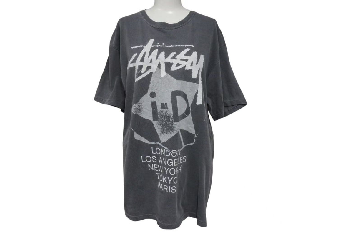 STUSSY thermal logo Tシャツ　L ヴィンテージグレー STUSSY thermal logo Tシャツ L ヴィンテージグレー - トップス