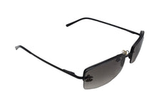 Load image into Gallery viewer, CHANEL シャネル リムレス サングラス 4093-B C.170/11 A71152 サイズ56□16 130 ココマーク ラインストーン ブラック 美品 中古 4b001976