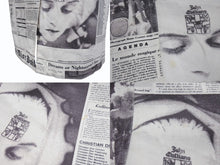 Load image into Gallery viewer, 極美品 CHRISTIAN DIOR クリスチャンディオール ジョンガリアーノ ニュースペーパー スカート ホワイト ブラック 中古 4b002057