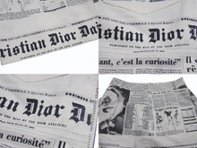 Load image into Gallery viewer, 極美品 CHRISTIAN DIOR クリスチャンディオール ジョンガリアーノ ニュースペーパー スカート ホワイト ブラック 中古 4b002057