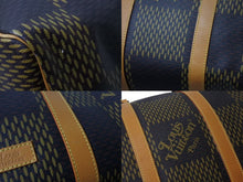 Load image into Gallery viewer, LOUIS VUITTON ルイヴィトン NIGO キーポールバンドリエール50 ボストンバッグ N40360 ブラウン ダミエグラフィット サイズ50 美品 中古 4b002163