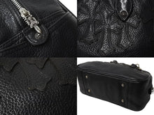 Load image into Gallery viewer, CHROME HEARTS クロムハーツ 新型 スモール ジムバッグ セメタリークロスパッチ ボストンバッグ CHチャーム ブラック 美品 中古 4b002198