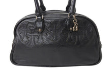 Load image into Gallery viewer, CHROME HEARTS クロムハーツ 新型 スモール ジムバッグ セメタリークロスパッチ ボストンバッグ CHチャーム ブラック 美品 中古 4b002199