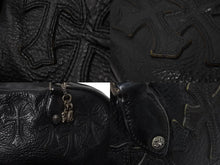 Load image into Gallery viewer, CHROME HEARTS クロムハーツ 新型 スモール ジムバッグ セメタリークロスパッチ ボストンバッグ CHチャーム ブラック 美品 中古 4b002199