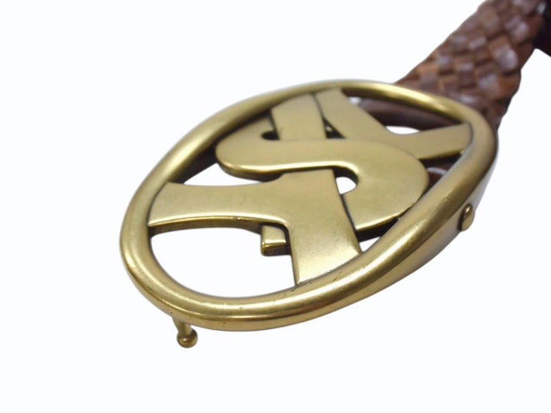 YVES SAINT LAURENT イヴサンローラン YSL ロゴ バックル ベルト  