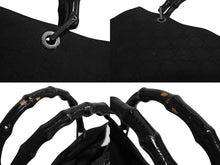 Load image into Gallery viewer, GUCCI グッチ ハンドバッグ 0021010 GGスプリームキャンバス バンブー ブラック シルバー金具 イタリア製 良品 中古 4b002280