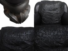 Load image into Gallery viewer, CHROMEHEARTS クロムハーツ ソファ 椅子 セメタリー クロスパッチ 希少 エボニーウッド レザー ブラック 美品 中古 4b002730