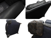 Load image into Gallery viewer, CHROMEHEARTS クロムハーツ ソファ 椅子 セメタリー クロスパッチ 希少 エボニーウッド レザー ブラック 美品 中古 4b002730