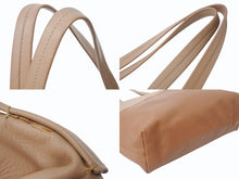 Load image into Gallery viewer, MIUMIU ミュウミュウ トートバッグ ハンドバッグ バイカラー レザー ブラウン ライトブラウン ゴールド金具 美品 中古 4b002851