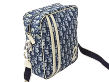 Load image into Gallery viewer, Christian Dior クリスチャンディオール トロッター ショルダーバッグ ナンバー2 ネイビー シルバー金具 美品 中古 4b002854