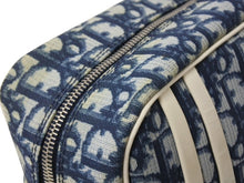 Load image into Gallery viewer, Christian Dior クリスチャンディオール トロッター ショルダーバッグ ナンバー2 ネイビー シルバー金具 美品 中古 4b002854
