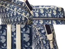 Load image into Gallery viewer, Christian Dior クリスチャンディオール トロッター ショルダーバッグ ナンバー2 ネイビー シルバー金具 美品 中古 4b002854