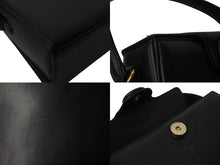 Load image into Gallery viewer, Givenchy ジバンシー ミニハンドバッグ フォーマルバッグ 4Gロゴ 付け替えロゴ付き カーフ レザー ブラック ゴールド金具 美品 中古 4b002869