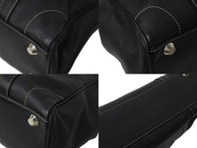 Load image into Gallery viewer, CHRISTIAN DIOR クリスチャンディオール ハンドバッグ ショルダーバッグ 04-B0-0046 レザー ブラック シルバー金具 美品 中古 4b002873